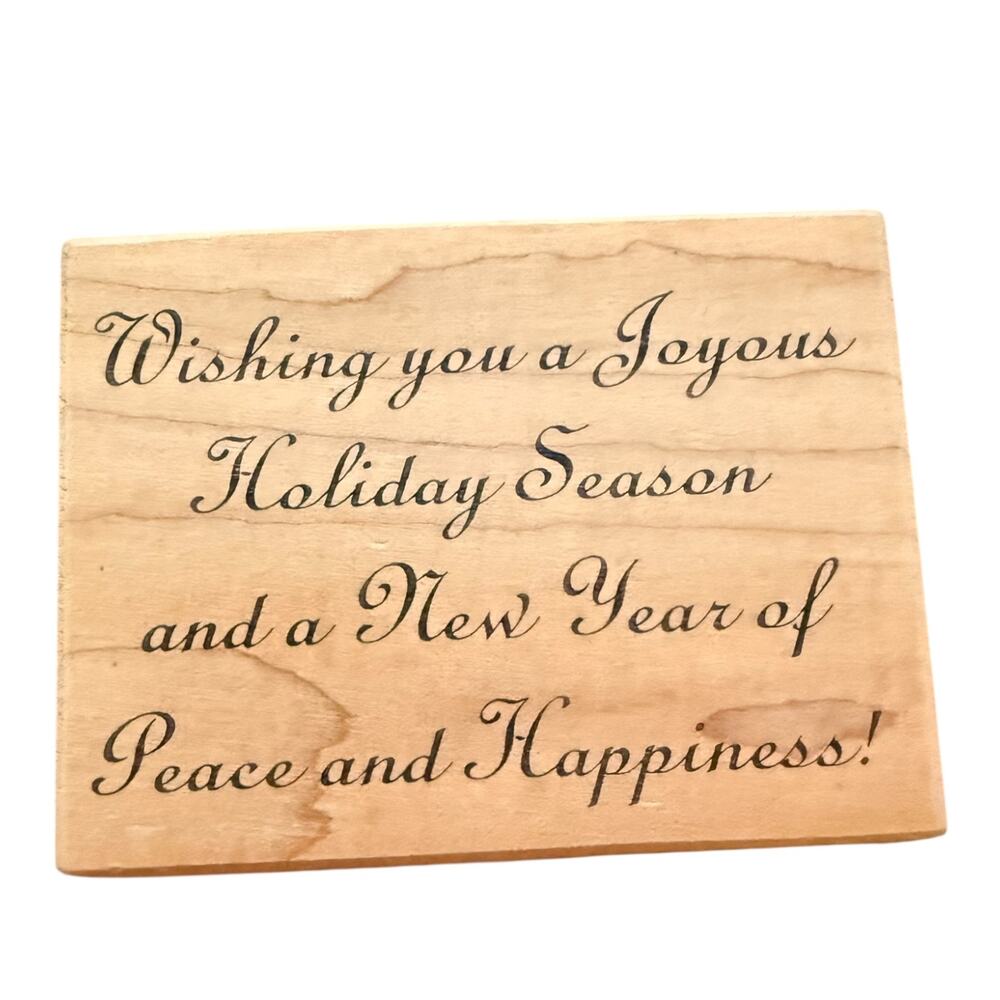 Great Impressions Wishing You A Joyous Holiday Season G161 Rubber Stamp